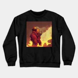 Fire fighter | Comics style Crewneck Sweatshirt